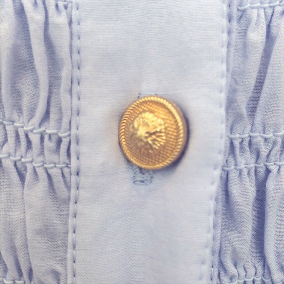 J. Crew Smocked button up shirt - Picture 9 of 9